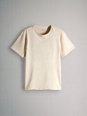 The Set Black/Taupe Brown/White/Warm Stone Regular Short Sleeve T-Shirts 4 Pack - Image 5 of 7