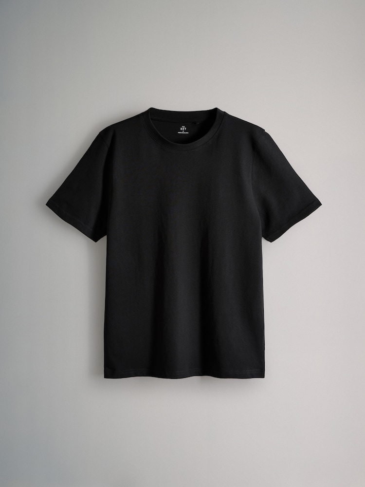 The Set Multi Coloured Regular Fit 4 Pack Slim Short Sleeve T-Shirts - Image 3 of 7