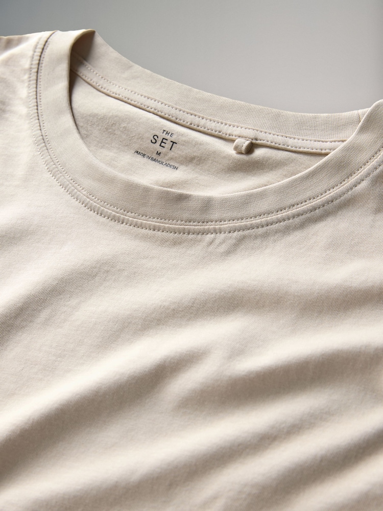 The Set Multi Coloured Regular Fit 4 Pack Slim Short Sleeve T-Shirts - Image 6 of 7