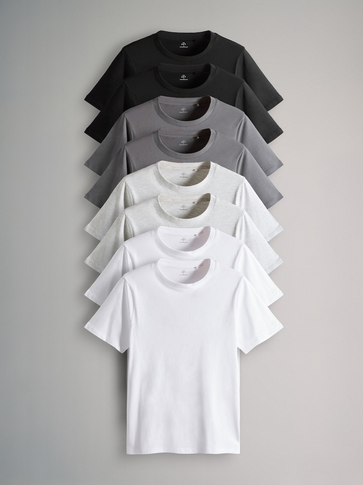 The Set 8 Pack Slim Short Sleeve T-Shirts - Imagen 1 de 11