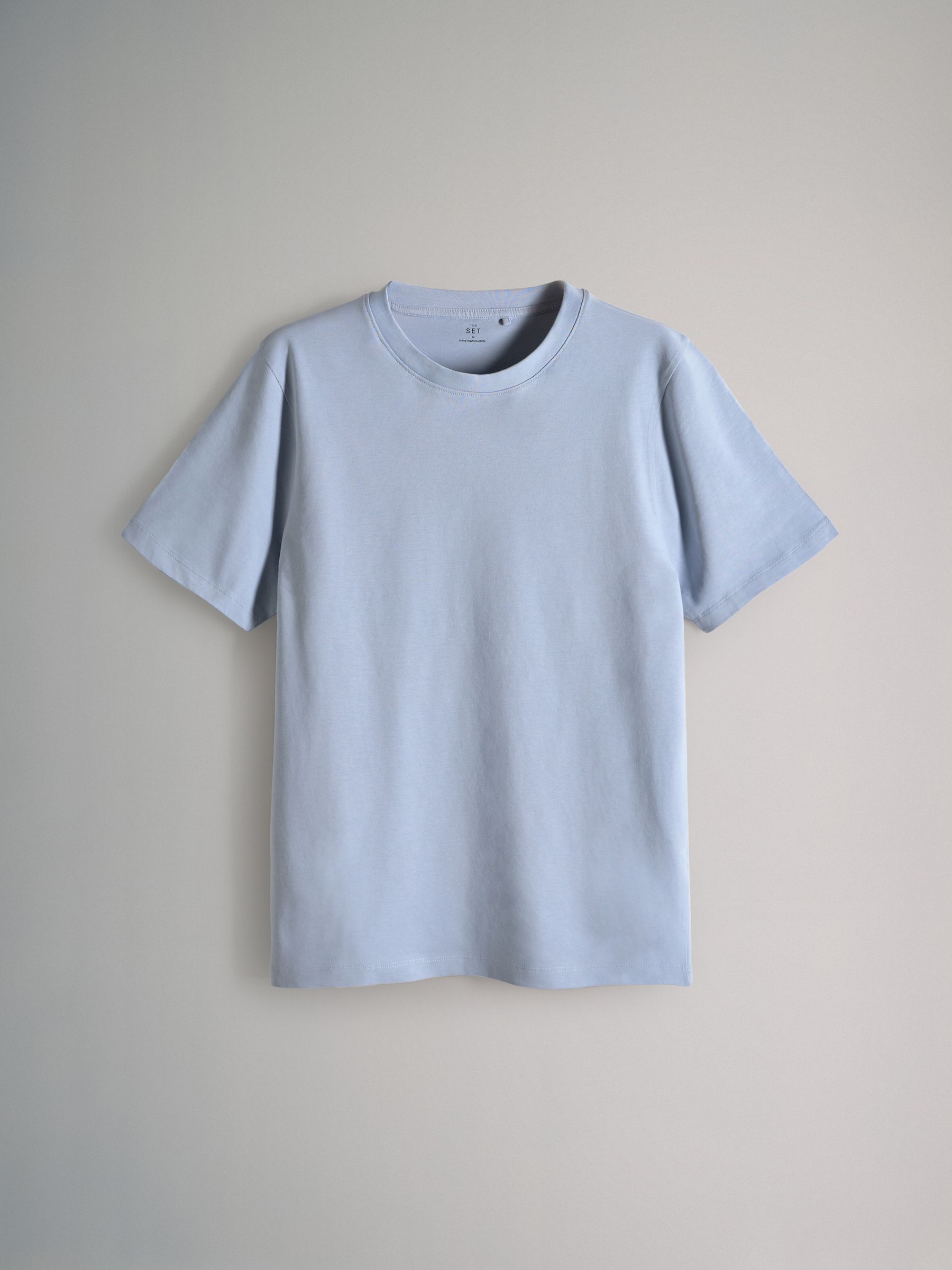 Buy The Set Slim Fit 4 Pack Short Sleeve Cotton T-Shirts Navy Blue