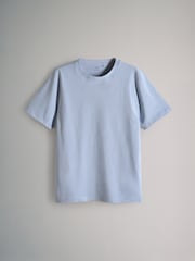 The Set Navy/Chocolate Brown/Stone/Powder Blue 4 Pack Slim Short Sleeve T-Shirts - Image 3 of 7