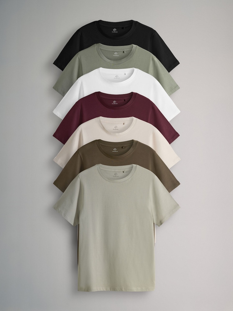 The Set Slim Short Sleeve T-Shirts 7 Pack - Imagem 1 de 14