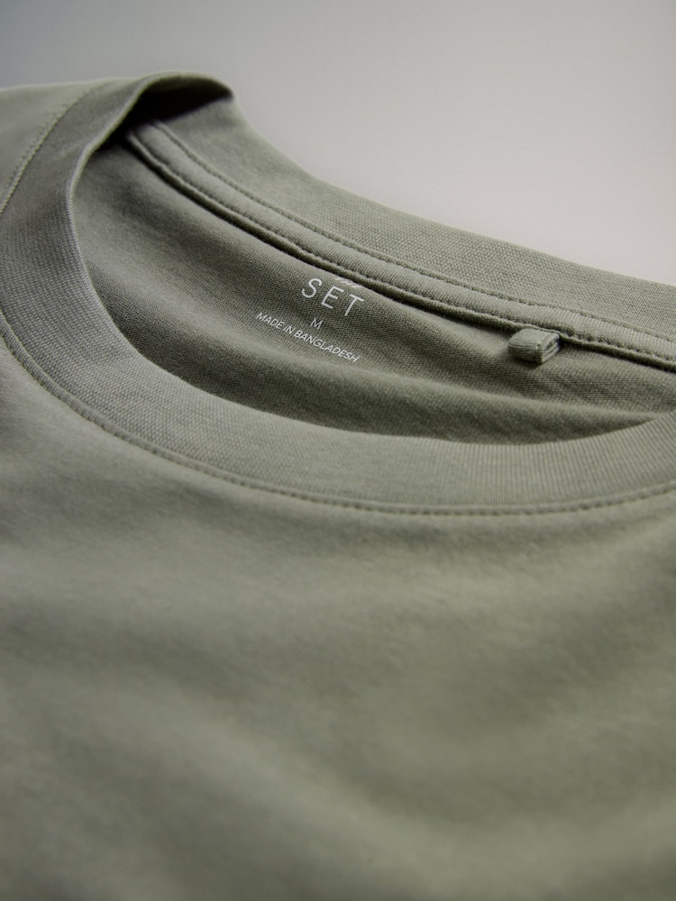 The Set Slim Short Sleeve T-Shirts 7 Pack - Imagem 14 de 14