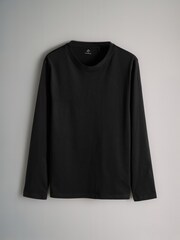 The Set Black/Taupe Brown/Warm Stone/White Regular Long Sleeve T-Shirts 4 Pack - Image 4 of 7