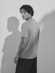 The Set Black/Grey/Brown/White 10 Pack Regular Short Sleeve Cotton Blend T-Shirts - Image 2 of 5