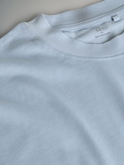 The Set Navy/Blue/Brown/White Oversized Fit 4 Pack Short Sleeve Cotton T-Shirts - Image 13 of 13