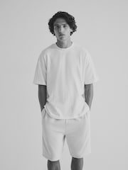 The Set Navy/Blue/Brown/White Oversized Fit 4 Pack Short Sleeve Cotton T-Shirts - Image 3 of 13