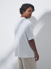 The Set Navy/Blue/Brown/White Oversized Fit 4 Pack Short Sleeve Cotton T-Shirts - Image 6 of 13