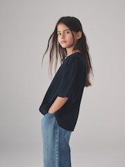 The Set Navy/Animal/Light Blue/ Cream 4 Pack Short Sleeve Skater T-Shirts - Image 3 of 13