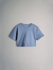 The Set Navy/Animal/Light Blue/ Cream 4 Pack Short Sleeve Skater T-Shirts - Image 9 of 13