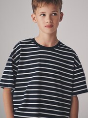 The Set Blue/Brown 6 Pack Short Sleeve Boxy T Shirt - Image 10 of 18