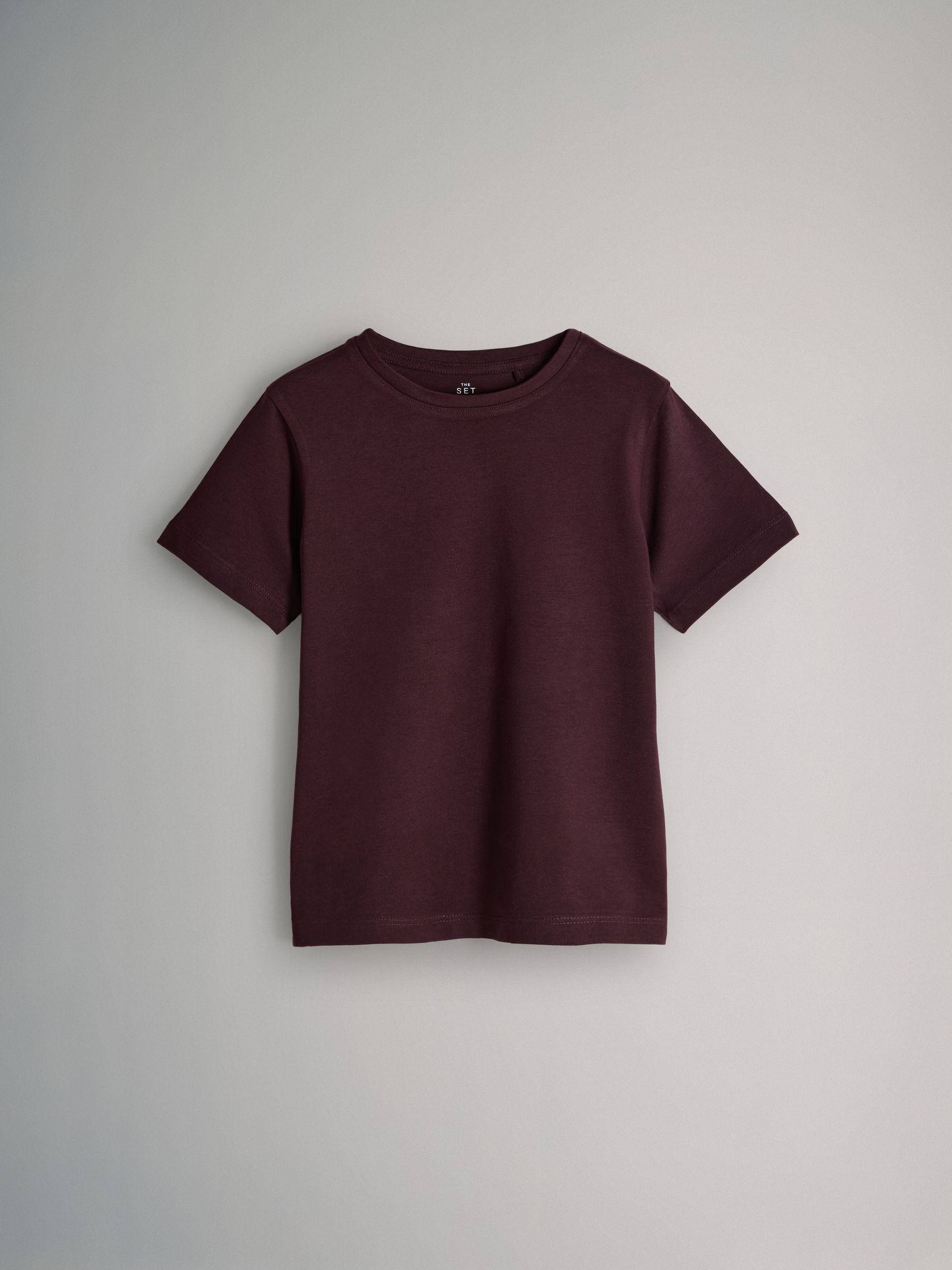 Lot De 5 T-shirts à Manches Courtes THE SET – Taille 12 Ans – Couleurs : Marron, Rouge, Rose, Blanc - 6