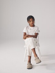 The Set Leopard/Taupe/Light Pink/Stripe/Warm Stone 5 Pack Short Sleeve Skater T-Shirts - Image 4 of 13