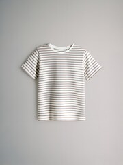 The Set Leopard/Taupe/Light Pink/Stripe/Warm Stone 5 Pack Short Sleeve Skater T-Shirts - Image 7 of 13
