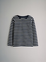 The Set Navy/Light Blue/Grey Marl/Stripe/Charcoal 6 Pack Regular Long Sleeve T-Shirts - Image 2 of 9