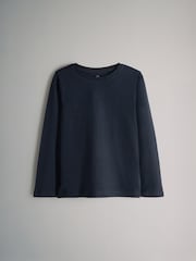 The Set Navy/Light Blue/Grey Marl/Stripe/Charcoal 6 Pack Regular Long Sleeve T-Shirts - Image 3 of 9
