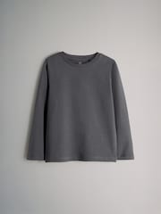 The Set Navy/Light Blue/Grey Marl/Stripe/Charcoal 6 Pack Regular Long Sleeve T-Shirts - Image 4 of 9