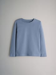 The Set Navy/Light Blue/Grey Marl/Stripe/Charcoal 6 Pack Regular Long Sleeve T-Shirts - Image 5 of 9