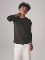 The Set Black/Dark Khaki/Khaki/Light Khaki/Stone 6 Pack Regular Long Sleeve T-Shirts - Image 1 of 1