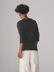Black/Dark Khaki/Khaki/Light Khaki/Stone - The Set 6 Pack Regular Long Sleeve T-Shirts - Imagen 5 de 13