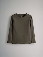 Black/Dark Khaki/Khaki/Light Khaki/Stone - The Set 6 Pack Regular Long Sleeve T-Shirts - Imagen 7 de 13