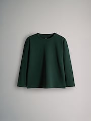 The Set Navy/Dark Green/Dark Red/White 4 Pack Relaxed Long Sleeve T-Shirts - Image 3 of 7