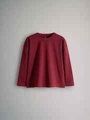 The Set Navy/Dark Green/Dark Red/White 4 Pack Relaxed Long Sleeve T-Shirts - Image 4 of 7