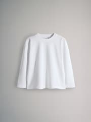 The Set Navy/Dark Green/Dark Red/White 4 Pack Relaxed Long Sleeve T-Shirts - Image 5 of 7
