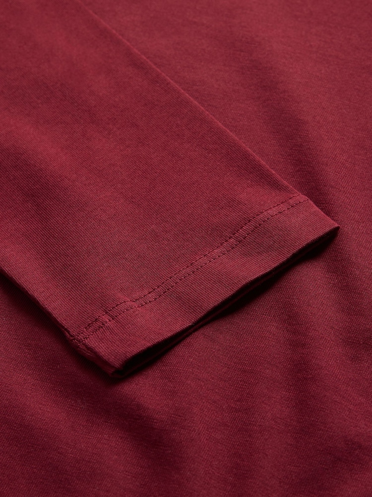 The Set Navy/Dark Green/Dark Red/White 4 Pack Relaxed Long Sleeve T-Shirts - Image 7 of 7