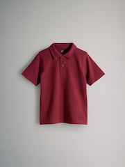 The Set Navy/Stripe/Dark Red/Stone 4 Pack Stripe Short Sleeve Jersey Polo Shirts - Image 8 of 12