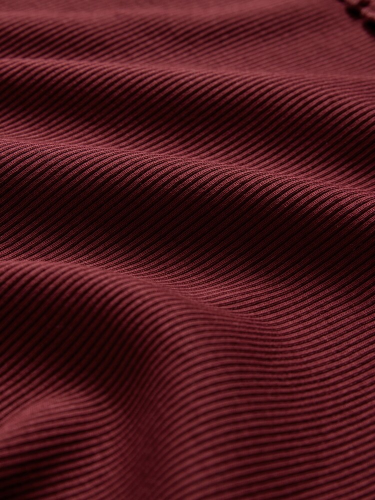 The Set Navy/Dark Red/Cream 3 Pack Long Sleeve Collar Ribbed Tops - Image 6 of 6 The Set Navy/Dark Red/Cream 3 Pack Long Sleeve Collar Ribbed Tops - Image 6 of 6