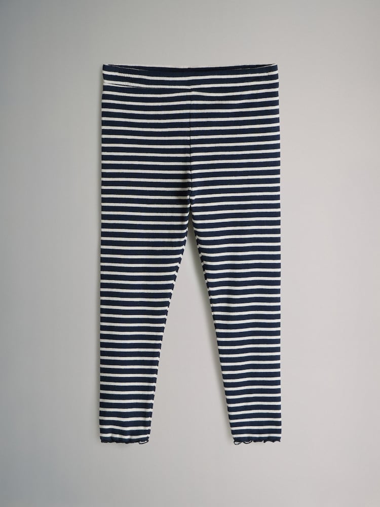 The Set Blue/Pink 4 Pack Ribbed Leggings - Image 2 of 7 The Set Blue/Pink 4 Pack Ribbed Leggings - Image 2 of 7