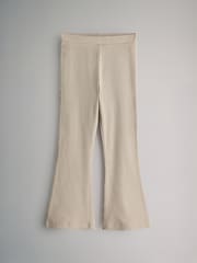 The Set Black/Brown Black/Brown/Taupe Brown/Oatmeal 4 Pack Flared Ribbed Leggings - Image 4 of 7