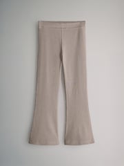 The Set Black/Brown Black/Brown/Taupe Brown/Oatmeal 4 Pack Flared Ribbed Leggings - Image 5 of 7