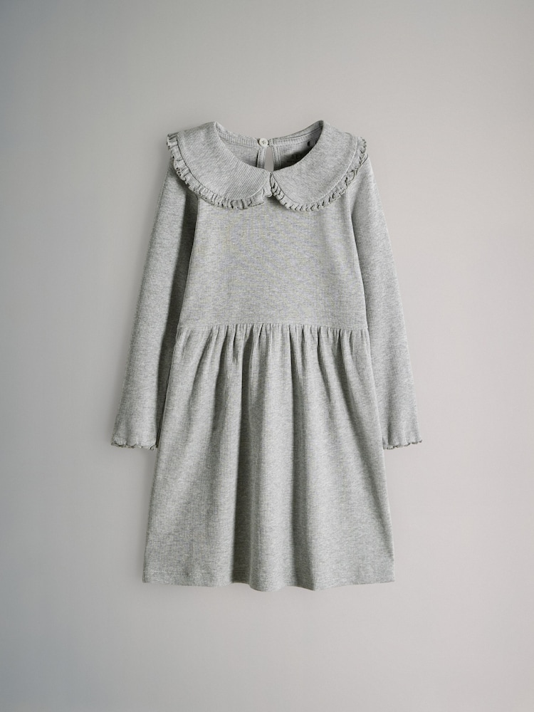 The Set Multi 3 Pack Collared Ribbed Long Sleeve Dresses - Image 2 of 6
