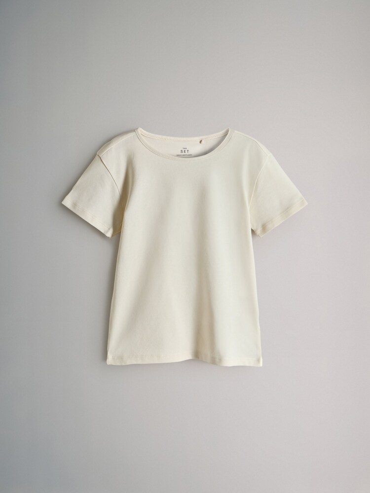 The Set Pink/Stone 5 Pack Short Sleeve Crew Neck T-Shirts - Image 13 of 13