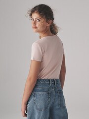 The Set Pink/Stone 5 Pack Short Sleeve Crew Neck T-Shirts - Image 3 of 13
