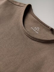 The Set Pink/Stone 5 Pack Short Sleeve Crew Neck T-Shirts - Image 8 of 13