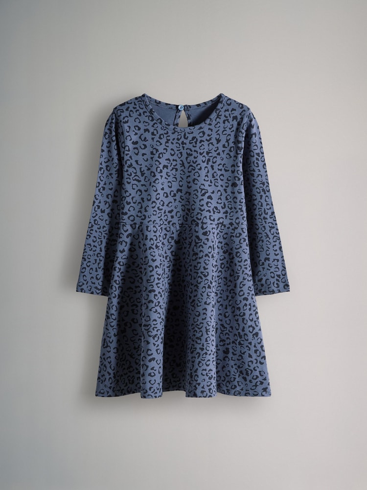 The Set Pink/Blue 3 Pack Long Sleeve Skater Dresses - Image 2 of 6
