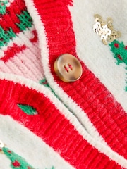 Red Christmas Tree Cardigan (3-16yrs) - Image 4 of 4