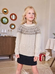 Ecru Fairisle Christmas Jumper (3mths-16yrs) - Image 1 of 7