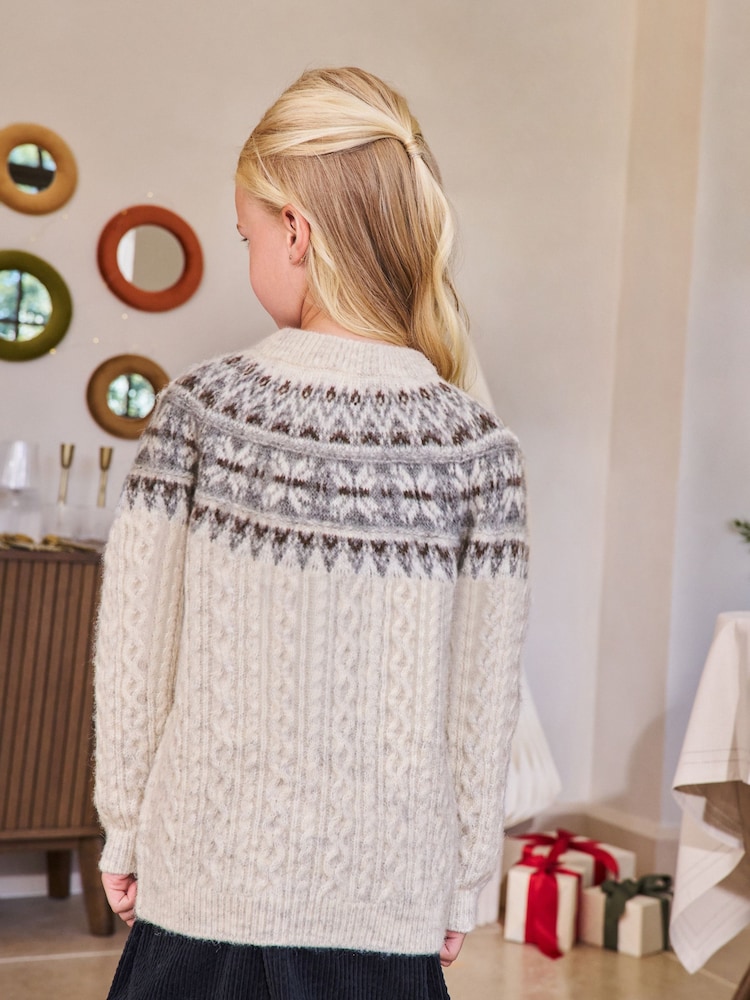 Ecru Fairisle Christmas Jumper (3mths-16yrs) - Image 2 of 7
