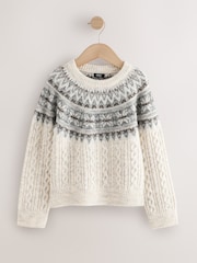 Ecru Fairisle Christmas Jumper (3mths-16yrs) - Image 4 of 7