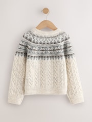 Ecru Fairisle Christmas Jumper (3mths-16yrs) - Image 5 of 7