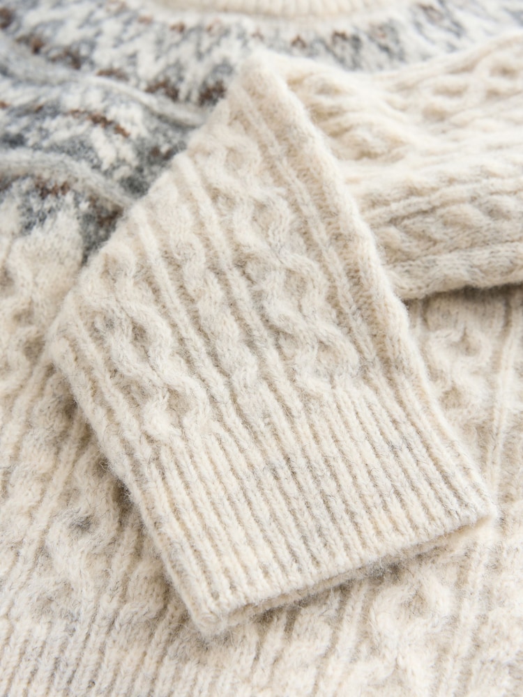 Ecru Fairisle Christmas Jumper (3mths-16yrs) - Image 7 of 7