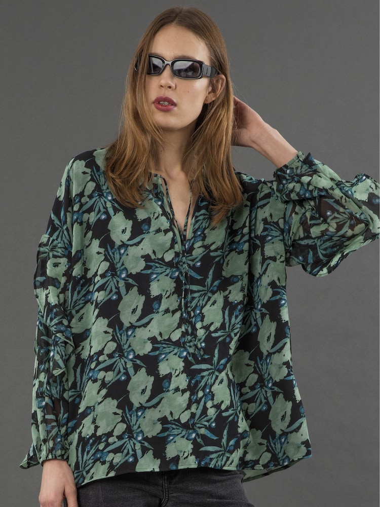 Religion Green Solstice Frill Blouse - Image 2 of 6