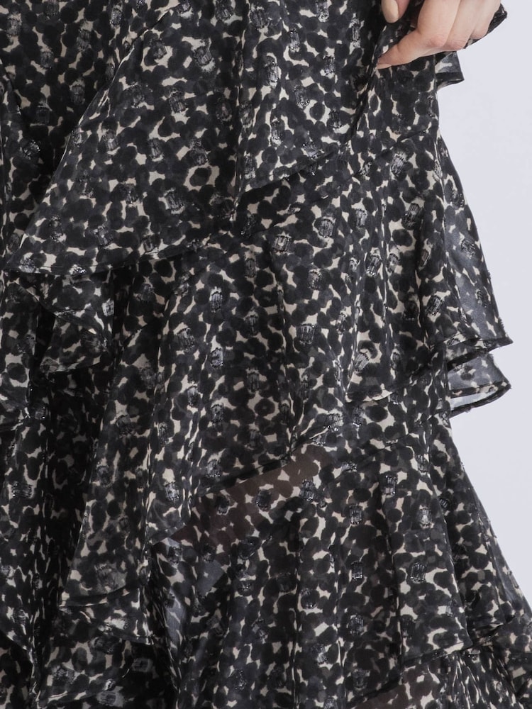 Religion Black Scarlet Full Drill Maxi Skirt In Cute Polka Dot - Image 6 of 6 Religion Black Scarlet Full Drill Maxi Skirt In Cute Polka Dot - Image 6 of 6