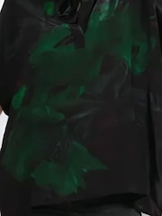 Religion Green Valeria Blouse With Tie Neck And Floral Placement Print - Image 6 of 6