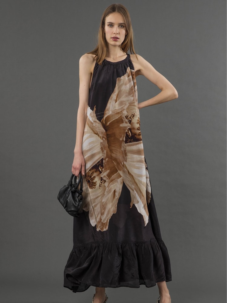 Religion Twist Maxi Dress In Large Floral Print - Image 1 of 6